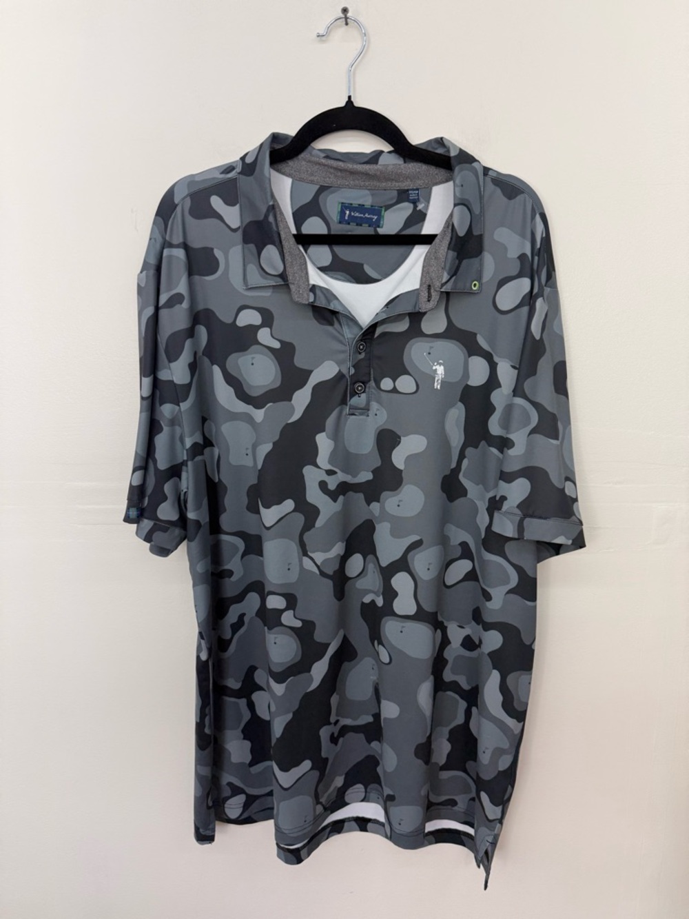 William Murray Golf Gray Camo Polo Shirt Z14